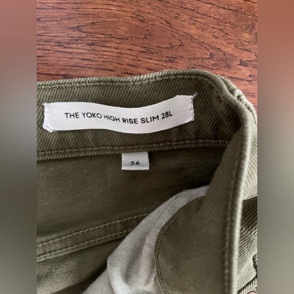 DENIM FORUM YOKO HIGH RISE SLIM - army green - Picture 3 of 4